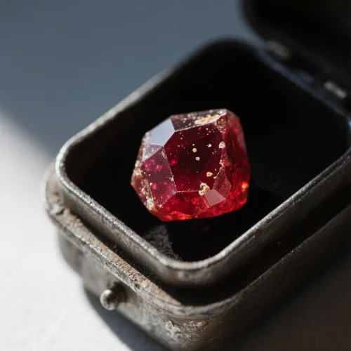 Comparison of ruby color saturation grades under UV light